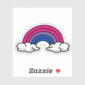 Biseksuele Pride Rainbow Sticker (Vel)