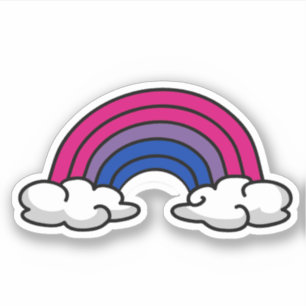 Biseksuele Pride Rainbow Sticker