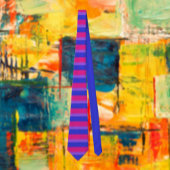 Biseksuele Pride Stripes Stropdas: Eenheid in elke Stropdas