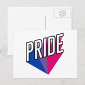 Biseksuele Pride Uitbarsting Briefkaart (Voorkant / Achterkant)