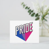 Biseksuele Pride Uitbarsting Briefkaart (Staand voorkant)