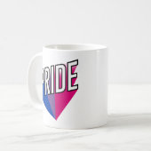 Biseksuele Pride Uitbarsting Koffiemok (Voorkant links)