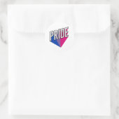Biseksuele Pride Uitbarsting Ronde Sticker (Tas)