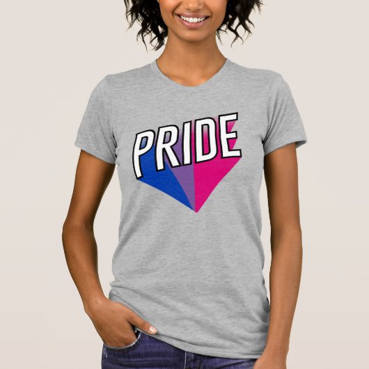 Biseksuele Pride Uitbarsting T-shirt (Voorkant)