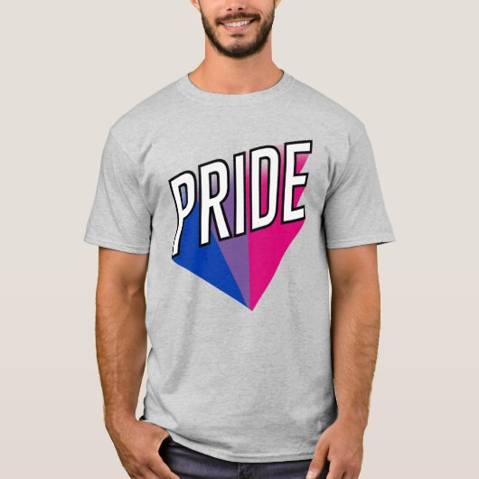 Biseksuele Pride Uitbarsting T-shirt (Voorkant)
