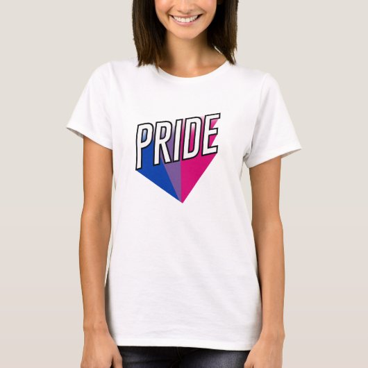 Biseksuele Pride Uitbarsting T-shirt (Voorkant)
