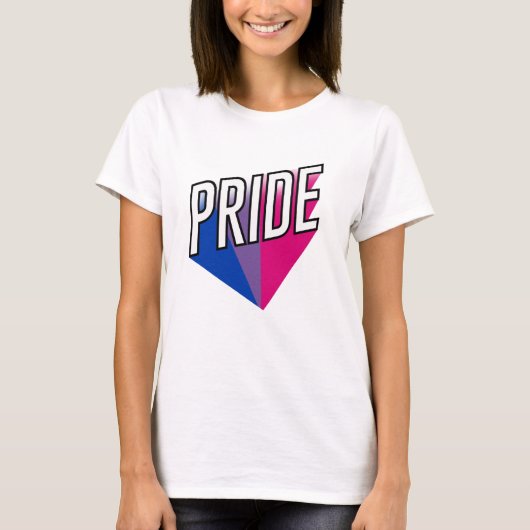 Biseksuele Pride Uitbarsting T-shirt (Voorkant)