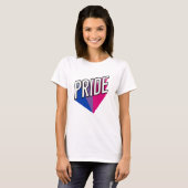 Biseksuele Pride Uitbarsting T-shirt (Voorkant volledig)