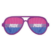 Biseksuele Pride Viering Aviator Zonnebril (Voorkant)