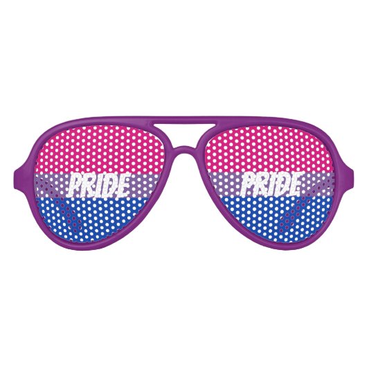 Biseksuele Pride Viering Aviator Zonnebril (Voorkant)