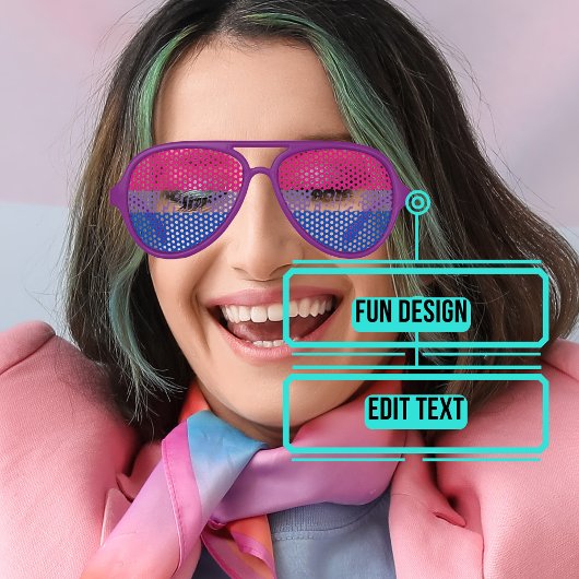 Biseksuele Pride Viering Aviator Zonnebril