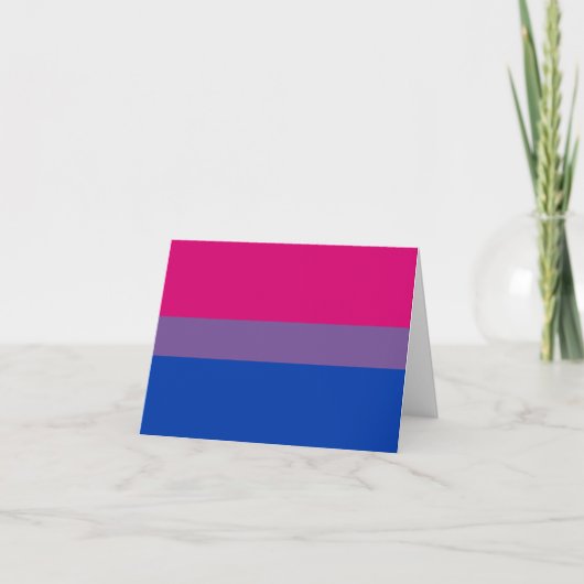 Biseksuele Pride Vlag Aankondiging (Voorkant)