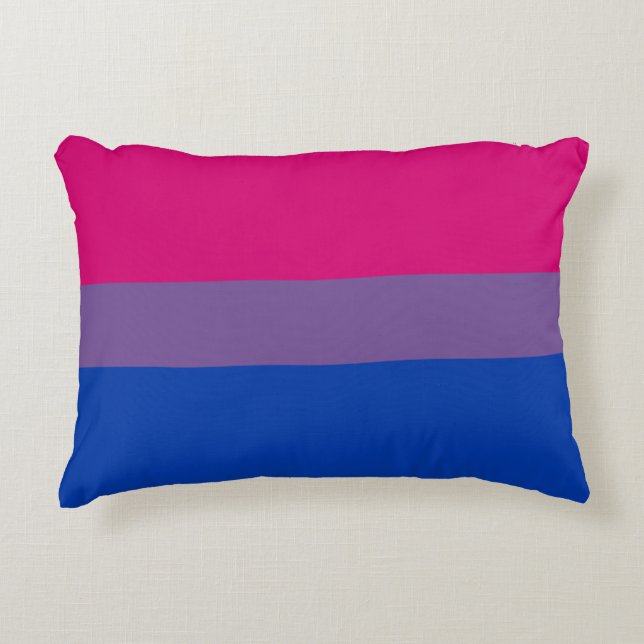 Biseksuele Pride-vlag Accent Kussen (Voorkant)