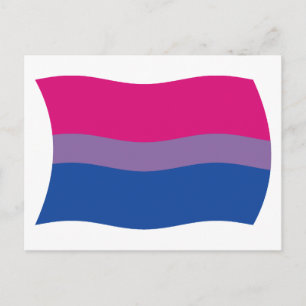 Biseksuele Pride-vlag ansichtkaart Briefkaart