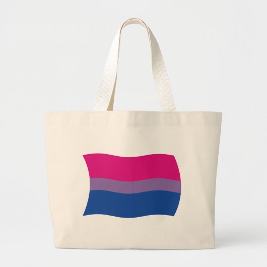 Biseksuele Pride Vlag Boodschappentas Grote Tote Bag (Voorkant)