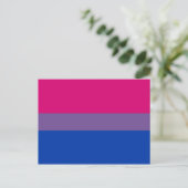 Biseksuele Pride Vlag Briefkaart (Staand voorkant)