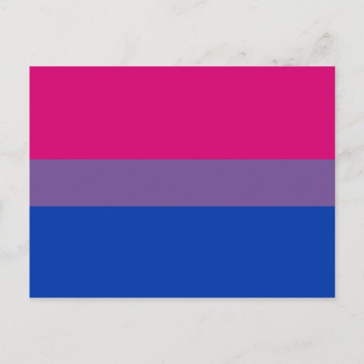 Biseksuele Pride Vlag Briefkaart (Voorkant)