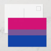 Biseksuele Pride-vlag Briefkaart (Voorkant / Achterkant)