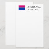Biseksuele Pride Vlag Briefpapier (Voorkant / Achterkant)