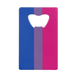 Biseksuele Pride-vlag Creditkaart Flessenopener