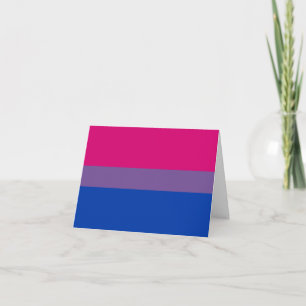 Biseksuele Pride Vlag Feestdagen Kaart