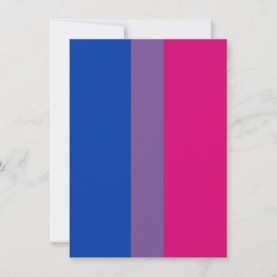 Biseksuele Pride Vlag Feestdagenkaart