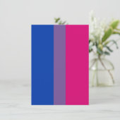 Biseksuele Pride Vlag Feestdagenkaart (Staand voorkant)