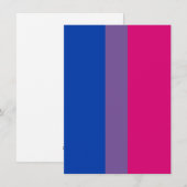 Biseksuele Pride Vlag Feestdagenkaart (Voorkant / Achterkant)