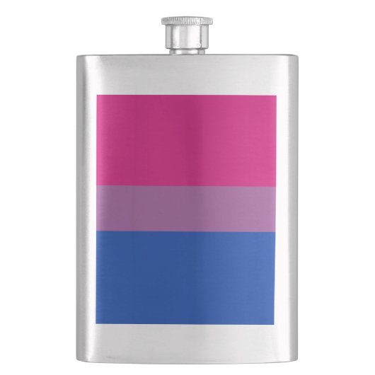 Biseksuele Pride-vlag Flacon (Voorkant)