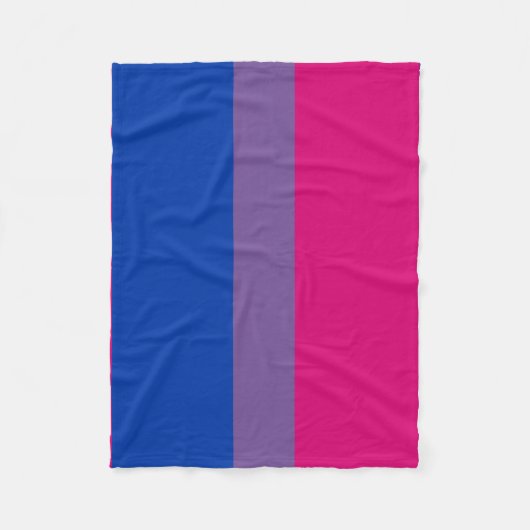 Biseksuele Pride Vlag Fleece Deken (Voorkant)
