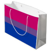 Biseksuele Pride-vlag Groot Cadeauzakje (Achterkant Gekanteld)