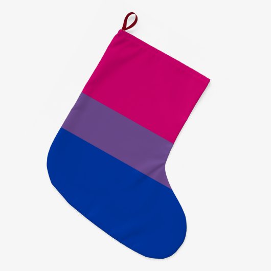Biseksuele Pride Vlag Grote Kerstsok (Voorkant (Hangend))