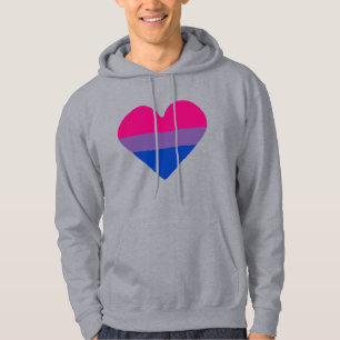 Biseksuele Pride-vlag Hart Hoodie