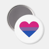 Biseksuele Pride-vlag Hart Magneet (Voorkant / Achterkant)