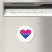 Biseksuele Pride-vlag Hart Magneet (Insitu (Vaatwasser))