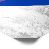 Biseksuele Pride-vlag Hart Poster (Hoek)