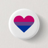 Biseksuele Pride-vlag Hart Ronde Button 3,2 Cm (Voorkant)