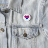 Biseksuele Pride-vlag Hart Ronde Button 3,2 Cm (In situ)