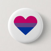 Biseksuele Pride-vlag Hart Ronde Button 5,7 Cm (Voorkant)