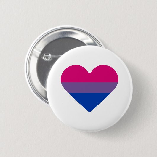 Biseksuele Pride-vlag Hart Ronde Button 5,7 Cm (Voorkant /achterkant)