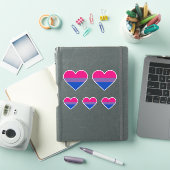 Biseksuele Pride-vlag Hart Sticker (iPad Cover)