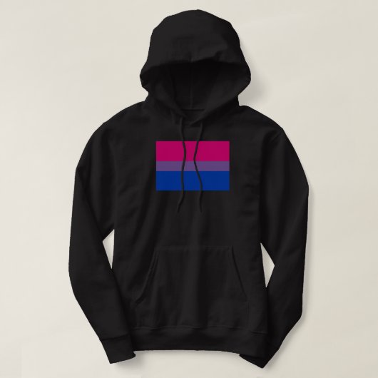 Biseksuele Pride Vlag Hoodie (Design voorkant)