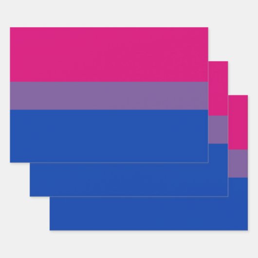 Biseksuele Pride-vlag Inpakpapier Vel (Set)