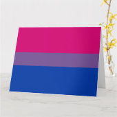 Biseksuele Pride Vlag Kaart (Gele Bloem)