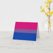 Biseksuele Pride Vlag Kaart (Gele Bloem)