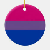 Biseksuele Pride Vlag Keramisch Ornament (Achterkant)