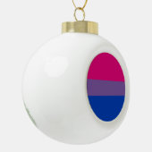 Biseksuele Pride-vlag Keramische Bal Ornament (Links)