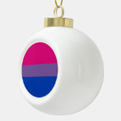 Biseksuele Pride-vlag Keramische Bal Ornament (Rechts)