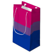 Biseksuele Pride Vlag Klein Cadeauzakje (Achterkant Gekanteld)