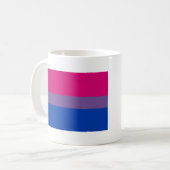 Biseksuele Pride-vlag Koffiemok (Voorkant links)
